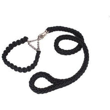 Martingale Braided Dog Collar With Solid Hand-Made Leash