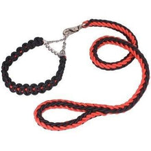 Martingale Braided Dog Collar With Solid Hand-Made Leash