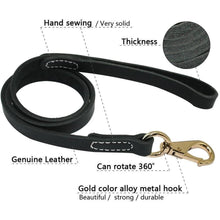 Heavy Duty Genuine Leather Dog Leash